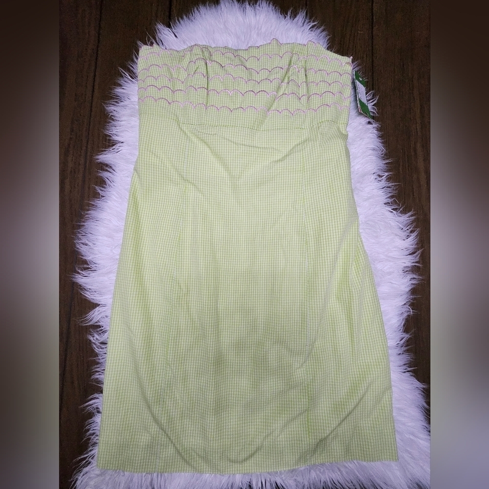 Lilly Pulitzer Strapless Light Green Dress